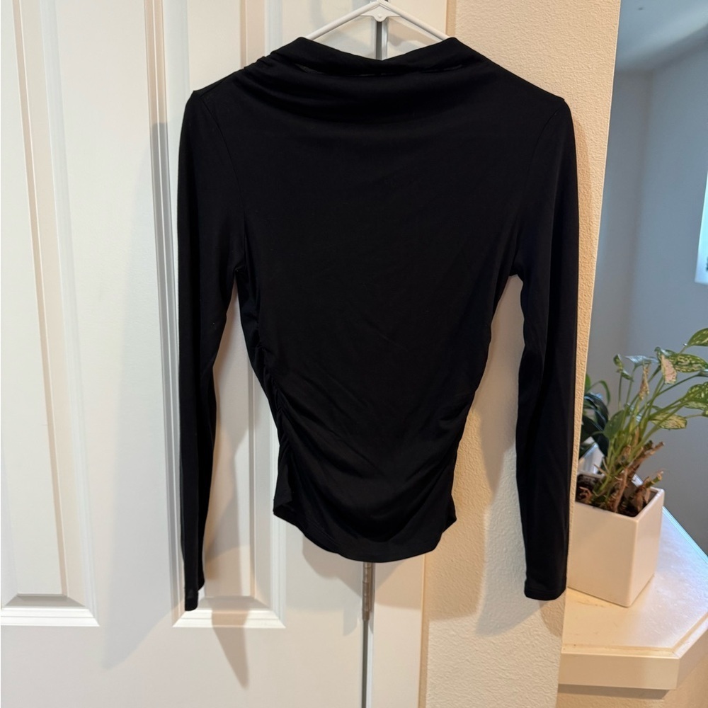 Steve Madden Elegant Black Long Sleeve Top
